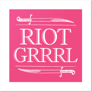 Riot Grrrl  // Feminist Pride Artwork Posters and Art